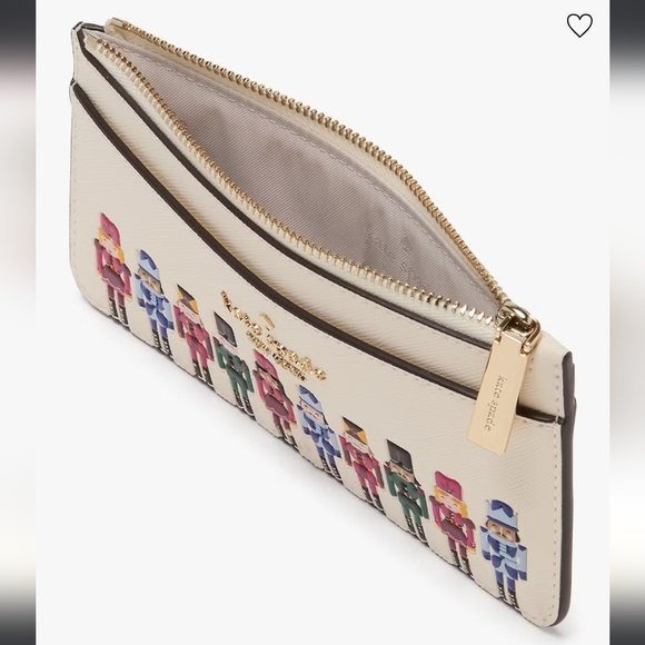 Kate Spade Oh What Fun Nutcracker Large Slim Cardholder, Meringue Multi - Picture 2 of 3